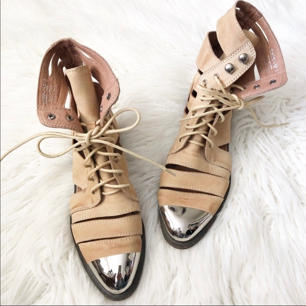 JEFFREY CAMPBELL Slashd Cap booties size 8
